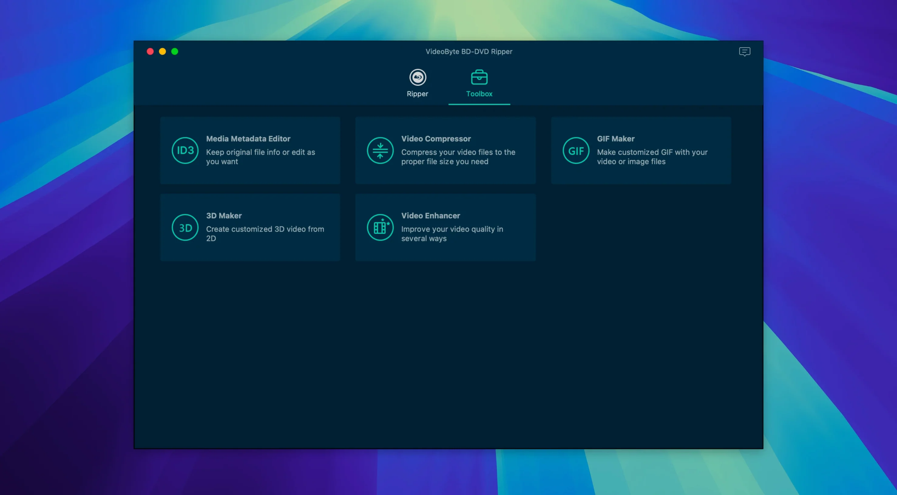 VideoByte BD-DVD Ripper — photo 2 VideoByte BD-DVD Ripper options, screen 2