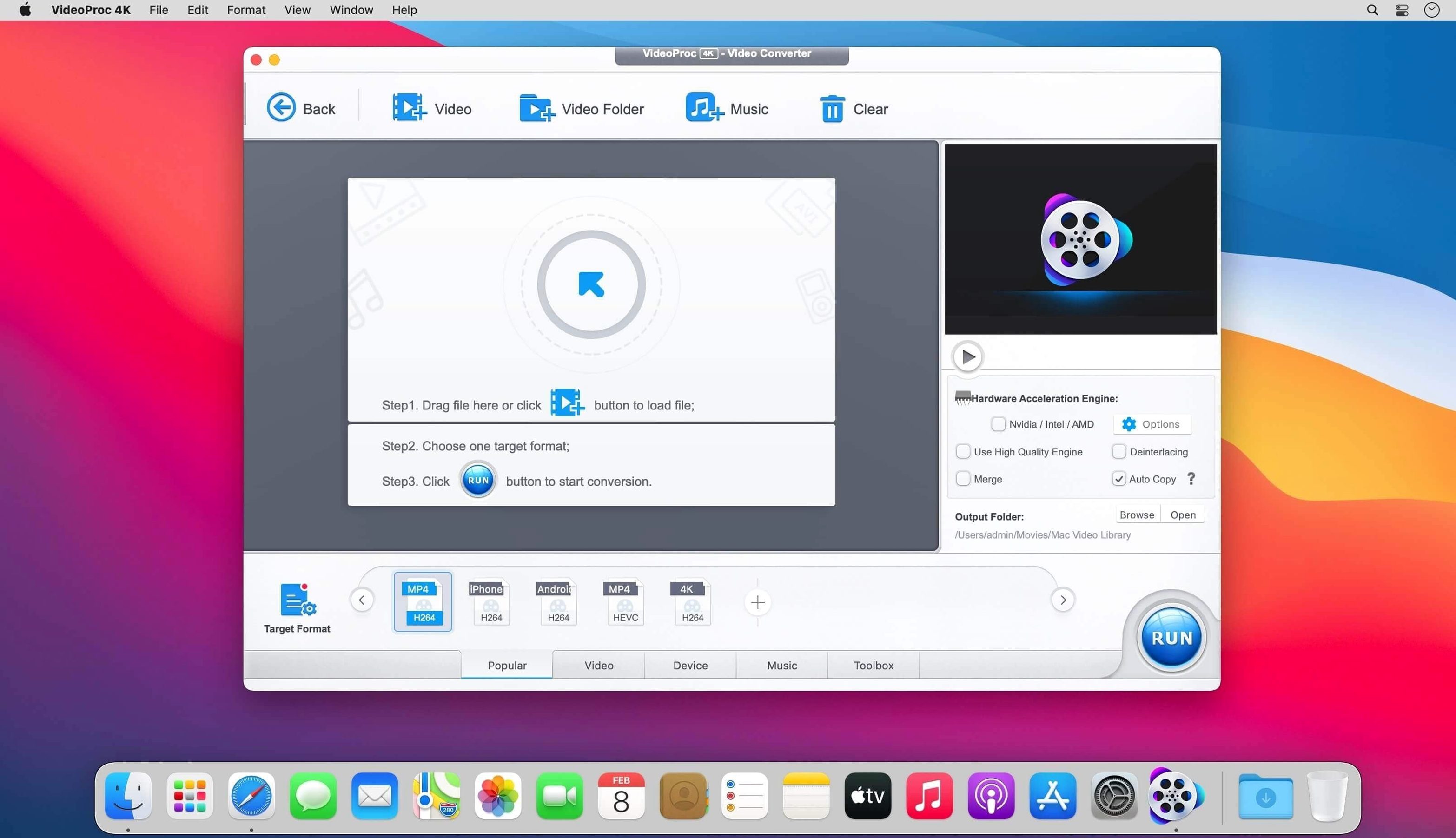 VideoProc Converter — photo 2 VideoProc Converter options, screen 2