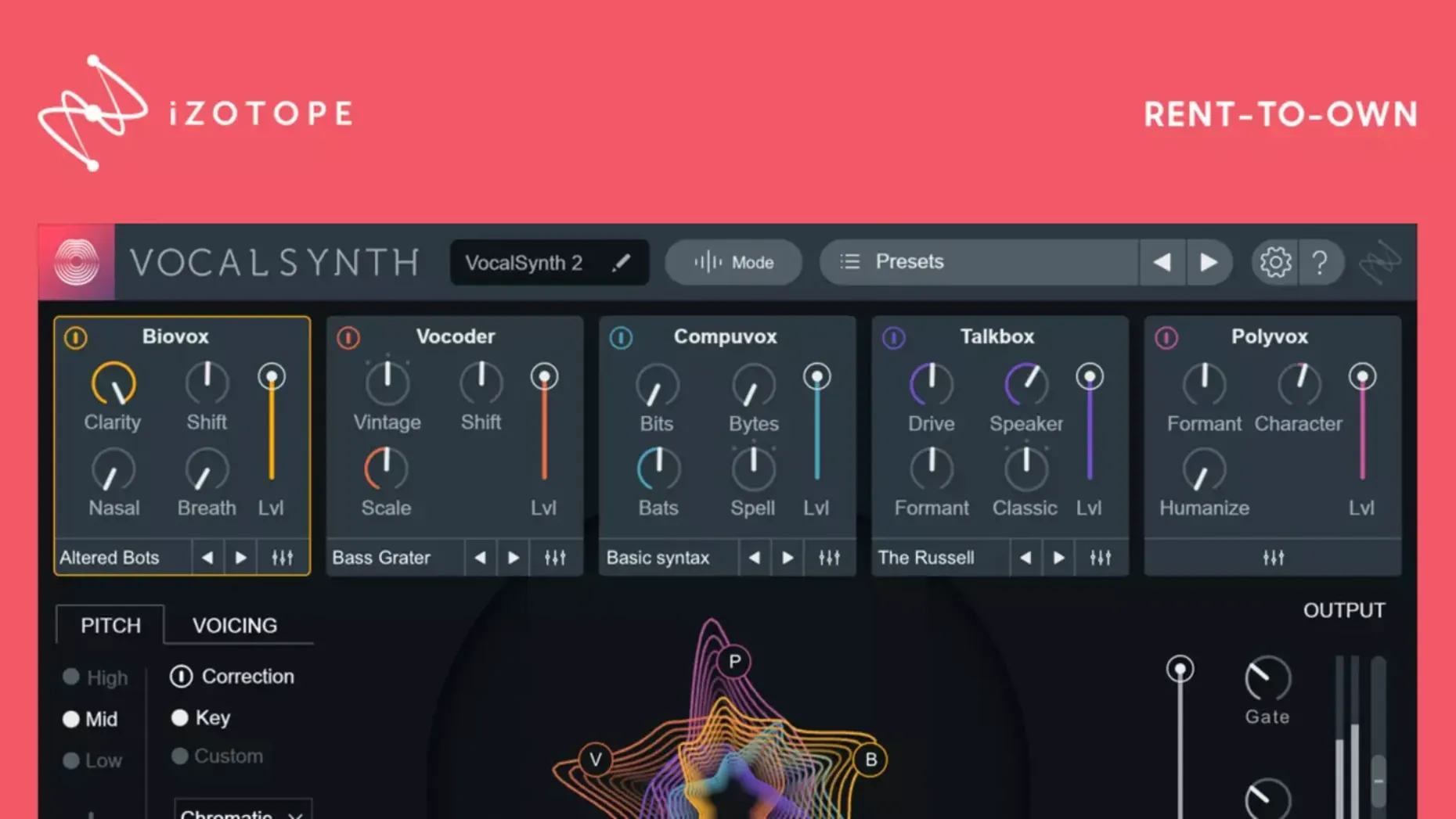 VocalSynth 2 reel 1 vocalsynth 2 download UI