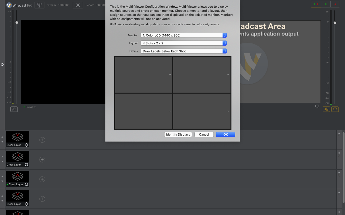 Wirecast Pro — photo 4 Wirecast Pro options, screen 4