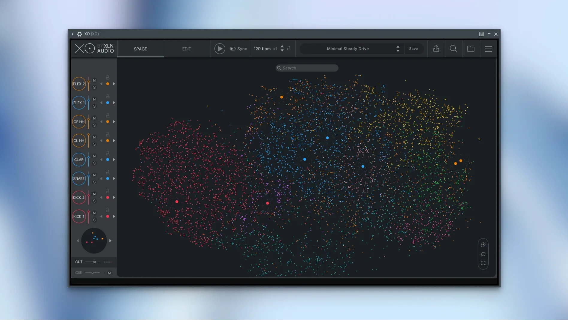 XLN Audio XO reel 1 .xo: main interface