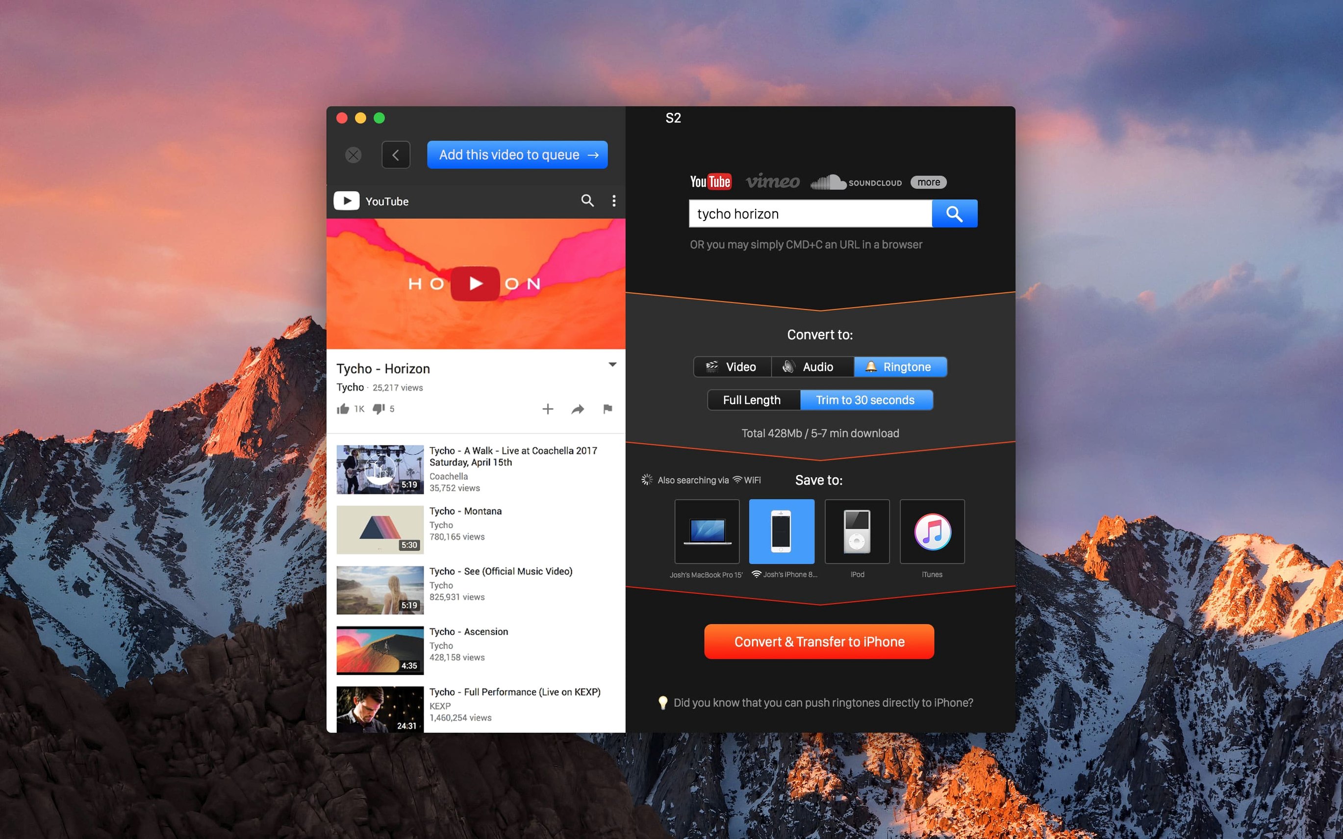 YouTube Converter PRO reel 1 youtube converter pro mac full version: main interface
